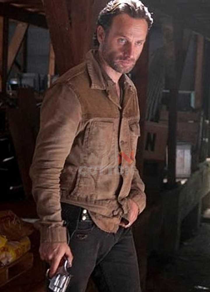 Buy Rick Grimes Walking Dead S 3 Andrew Lincoln Suede Jacket