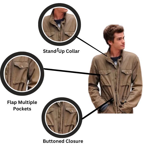 Andrew Garfield Spiderman Jacket Spider-Man Brown Jacket